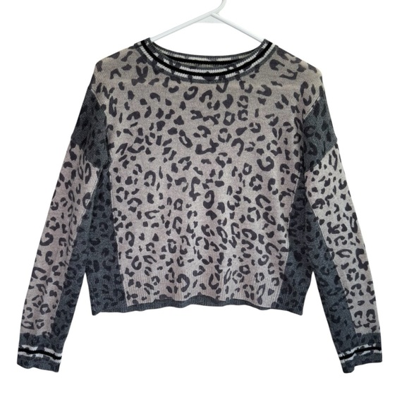 360 Cashmere Leopard Print Sweater. Size XS - Picture 2 of 12